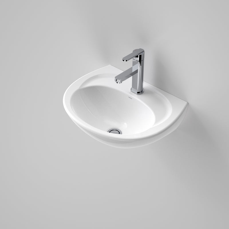 Caroma Concorde Wall Basin 3 Tap Hole White - Sydney Home Centre