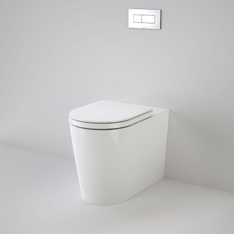 Caroma Liano Cleanflush® Invisi Series II® Easy Height Wall Faced Suite with Liano Double Flap Seat White with GermGard® - Sydney Home Centre