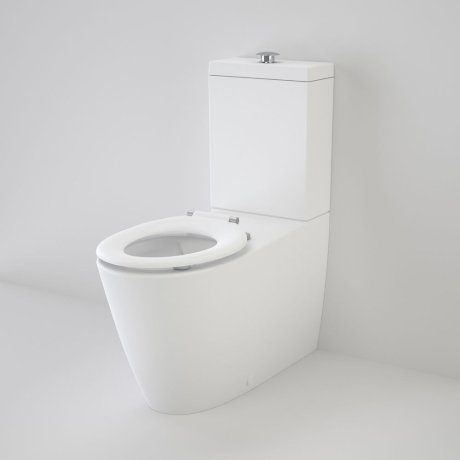 Caroma Care 800 Cleanflush® Wall Faced Toilet Suite Pedigree II Care Single Flap Seat White with GermGard® - Sydney Home Centre