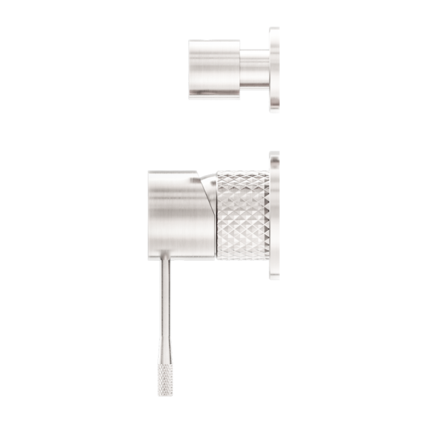 Nero Opal Shower Mixer With Divertor Separate Plate Brushed Nickel - Sydney Home Centre