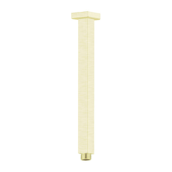 Nero Square Ceiling Arm 300mm Length Brushed Gold - Sydney Home Centre