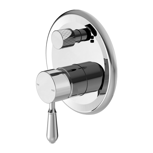 Nero York Shower Mixer With Divertor With Metal Lever Chrome - Sydney Home Centre