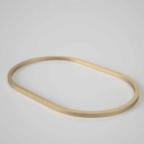 Caroma Liano II 600mm Pill Basin Dress Ring PVD Brushed Brass - Sydney Home Centre