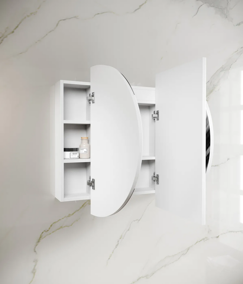Otti Bondi 1200mm LED Shaving Cabinet Matte White - Sydney Home Centre