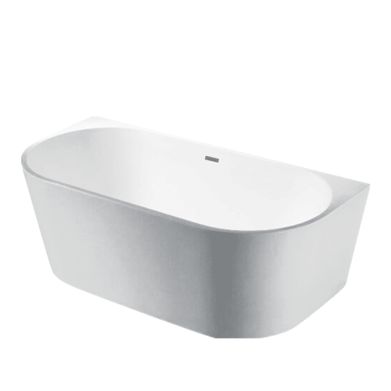 Poseidon Elivia Back To Wall 1490mm Bathtub with Overflow - Sydney Home Centre