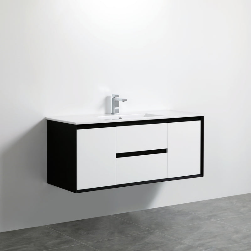 Poseidon Petra 1200mm Wall Hung Cabinet with Ceramic Top - Sydney Home Centre
