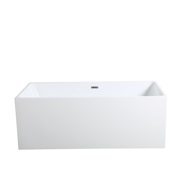 Poseidon Theo Back To Wall 1480mm Bathtub With Overflow - Sydney Home Centre