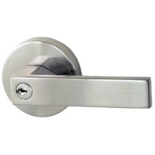 Nidus Lonsdale Round Key In Lever Entrance Set Brushed Nickel (Visual Pack) - Sydney Home Centre