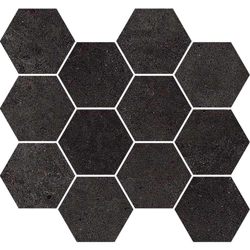 Paradigm Graphite Hexagon Mosaic 254x317 Matte - Sydney Home Centre
