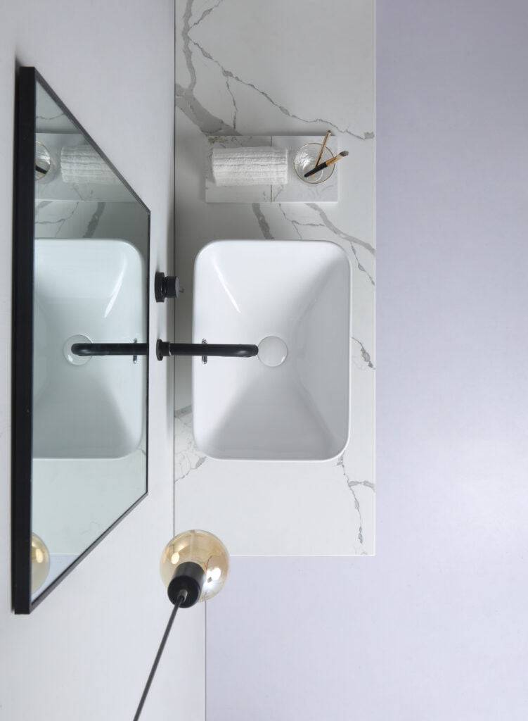 Aulic Barlee Above Counter Basin Gloss White - Sydney Home Centre