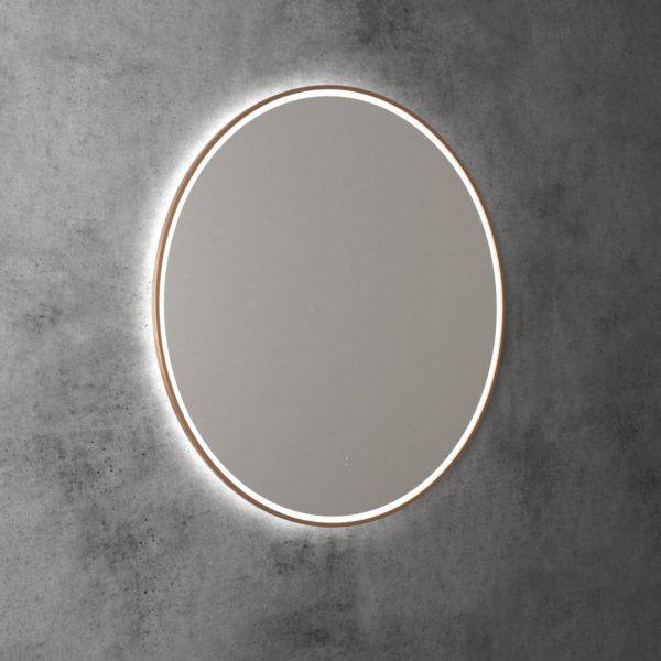 Aulic Windsor 900mm Framed LED Mirror Brushed Nickel - Sydney Home Centre
