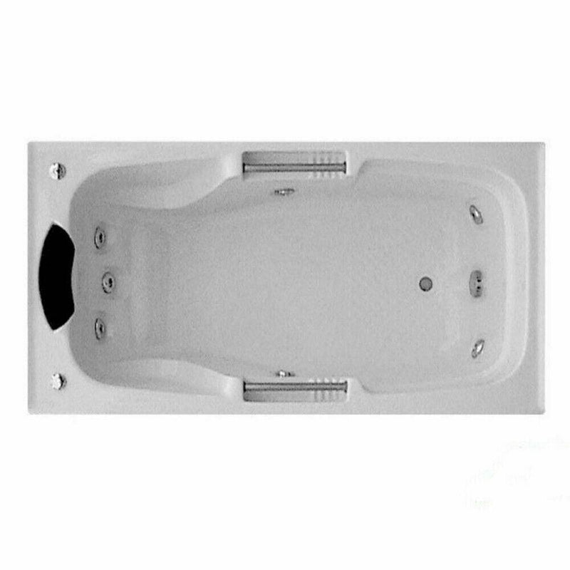 Broadway Bathroom Marchena 1725mm Spa With Electronic Touch Pad 12 Jets White - Sydney Home Centre