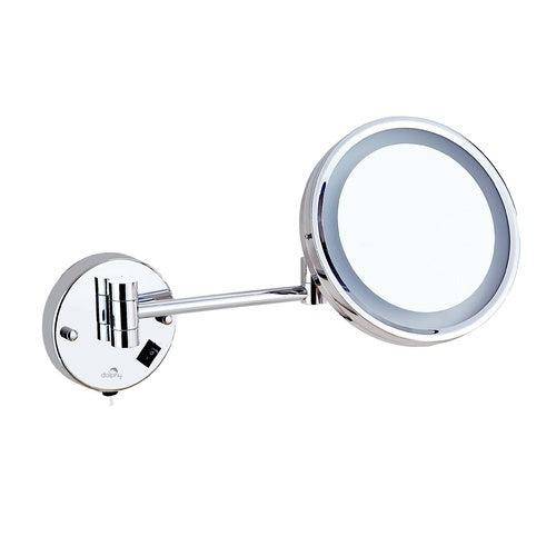 Dolphy 5X LED Magnifying Mirror Wall Mount - One Side Chrome - Sydney Home Centre