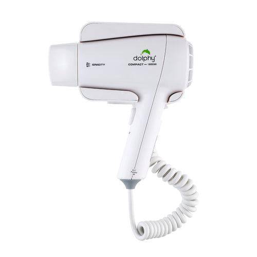 Dolphy Plaza Wall Mount Hair Dryer 1800W Hot And Cold White - Sydney Home Centre
