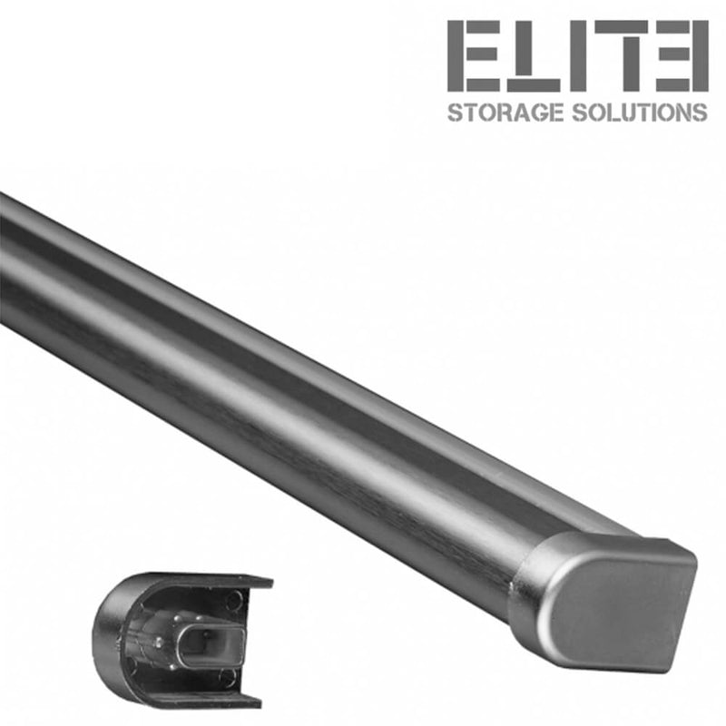 Elite Butler Wall Mounted 600mm Extended Rod Brushed Chrome - Sydney Home Centre