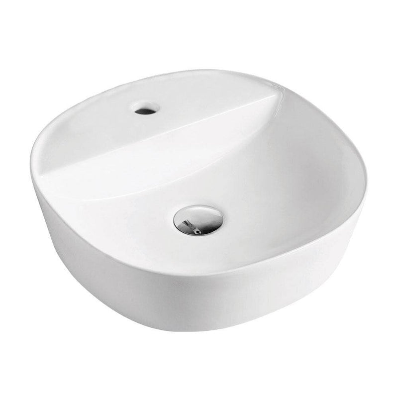 Fienza Chica 405mm Above Counter Basin White - Sydney Home Centre