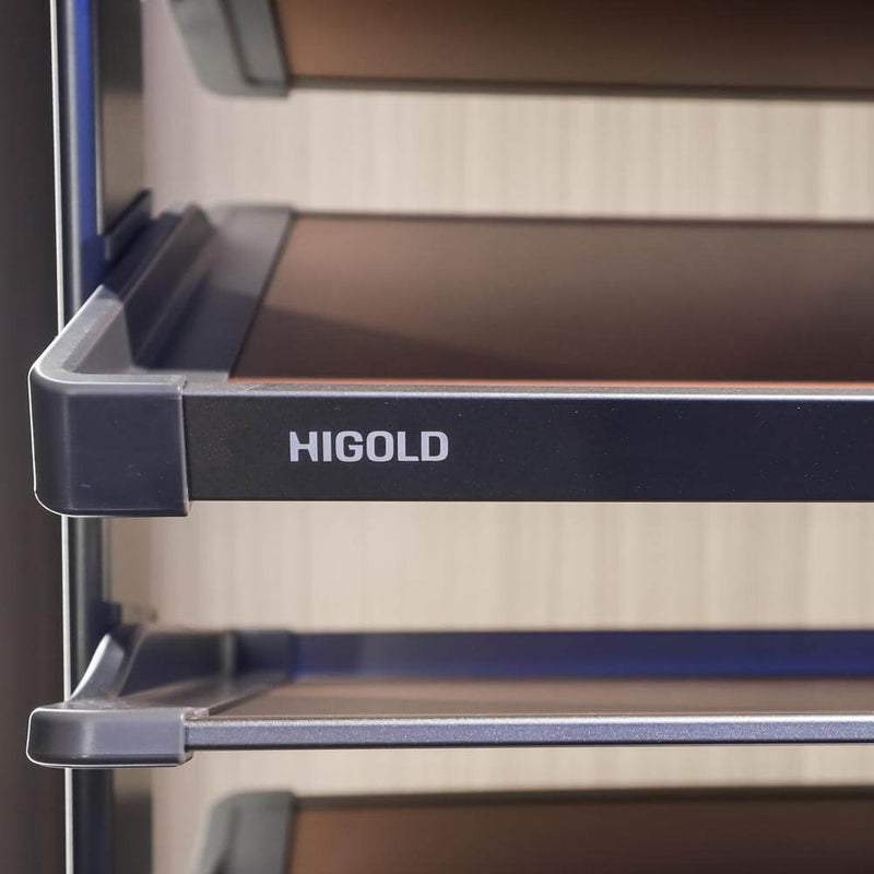 Higold A Series Rotating Shoe Rack 12-Tier Fits 800-900mm Cabinet Grey & Chocolate - Sydney Home Centre