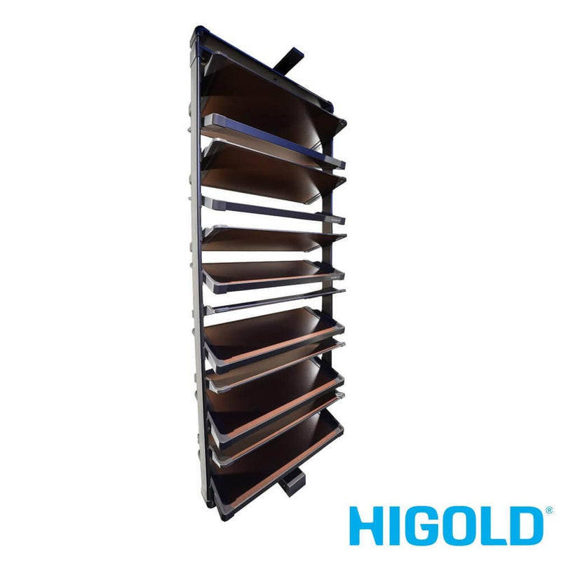 Higold A Series Rotating Shoe Rack 12-Tier Fits 800-900mm Cabinet Grey & Chocolate - Sydney Home Centre