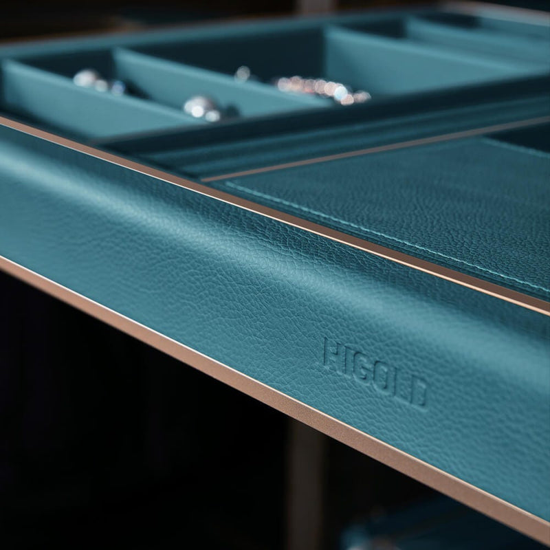 Higold B Series Pull Out Accessories / Jewellery Storage Box Fits 900mm Cabinet Tiffany Teal With Copper - Sydney Home Centre