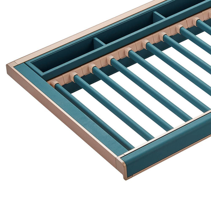 Higold B Series Pull Out Trouser And Belt Rack (Holds 14 Pairs) Fits 900mm Cabinet Tiffany Teal With Copper - Sydney Home Centre
