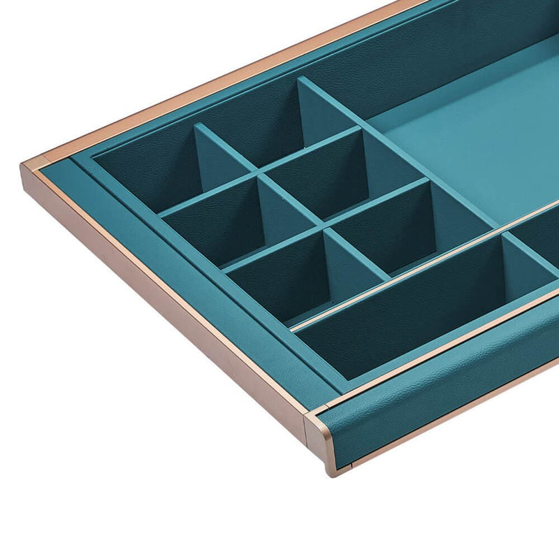 Higold B Series Pull Out Wardrobe Storage Tray With Multiple Sections Fits 900mm Cabinet Tiffany Teal With Copper - Sydney Home Centre