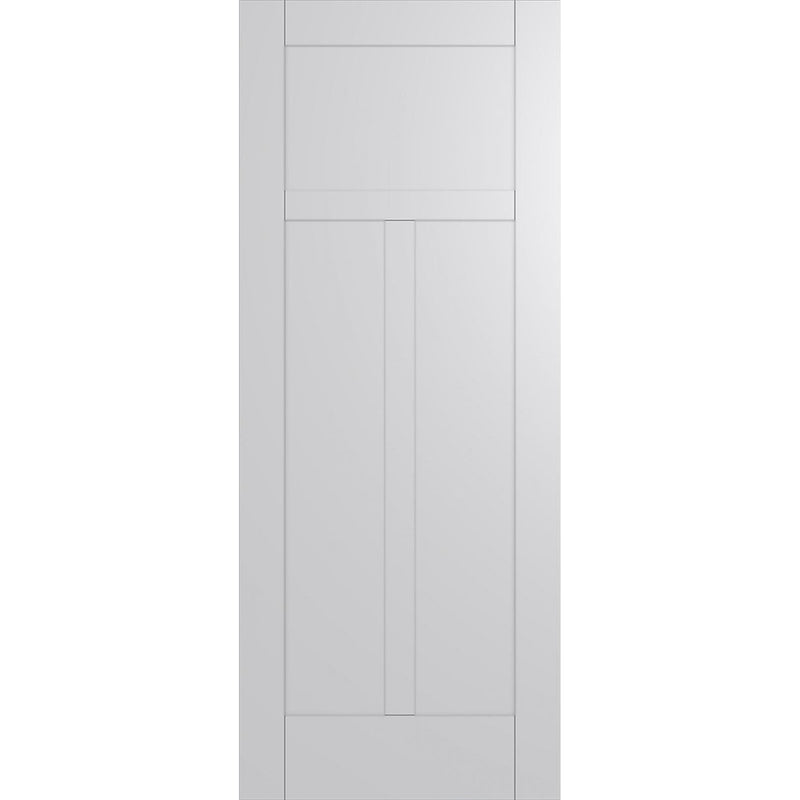Hume Doors Hampton HAM5 (2040mm x 820mm x 35mm) Hampton Construction Primed MDF Infill Panel Internal Door - Sydney Home Centre