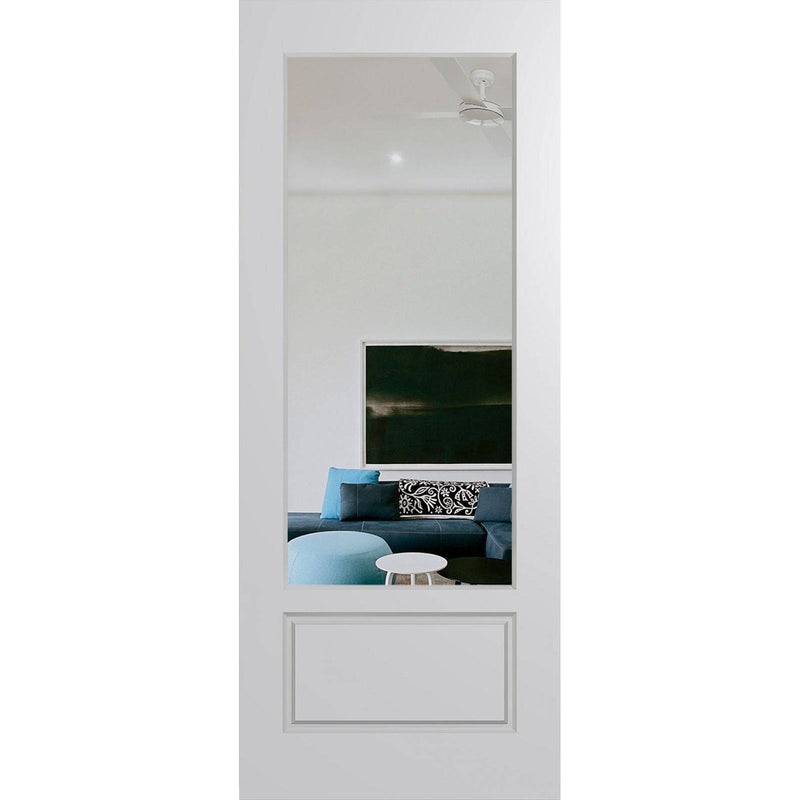 Hume Doors HAV100 (2040mm x 820mm x 40mm) Solid HMR MDF Core DuraXP Clear Haven Entrance Door - Sydney Home Centre
