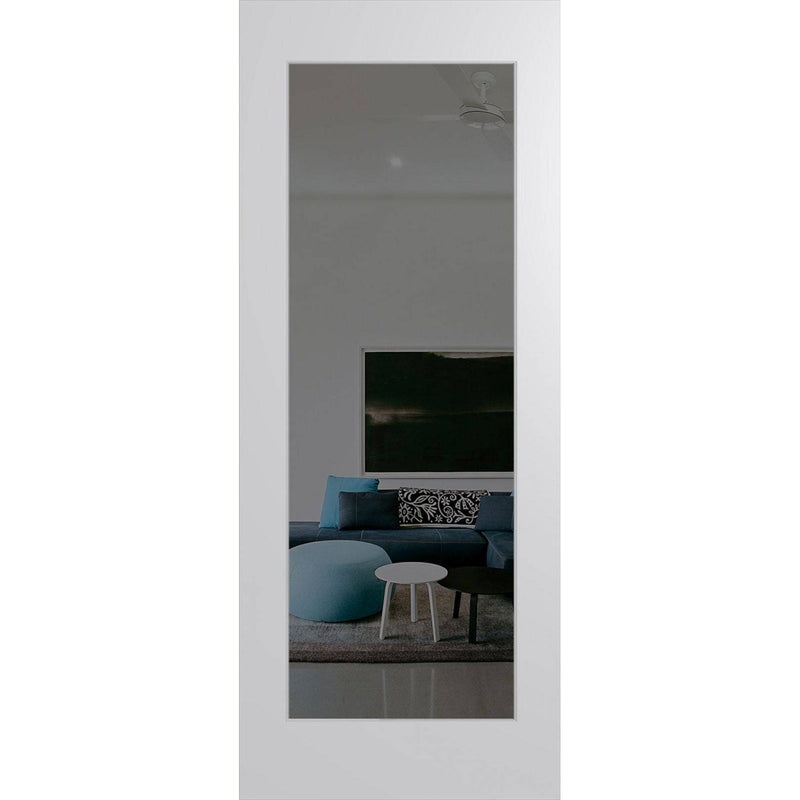 Hume Doors Humecraft HMC11 (2040mm x 820mm x 35mm) Solid HMR MDF Core (HV) Primed MDF Grey Tint Internal Door - Sydney Home Centre