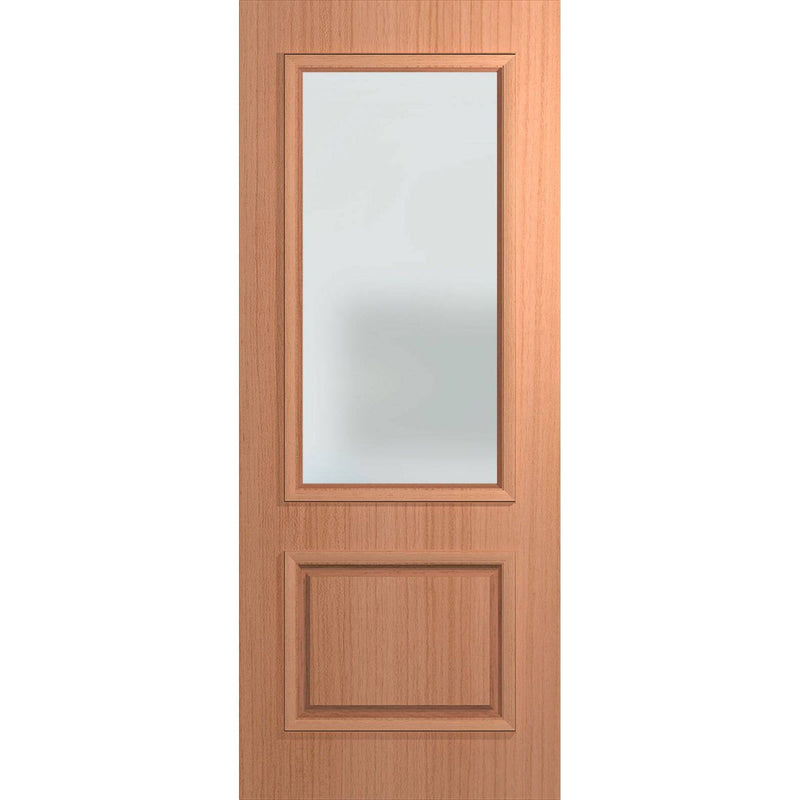 Hume Doors Vaucluse Premier XVP22 (2040mm x 820mm x 40mm) Solid HMR MDF Core (DB) SPM Translucent Entrance Door - Sydney Home Centre