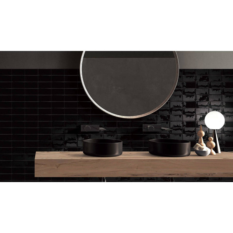 Luxe Midnight Black 76x152 Gloss - Sydney Home Centre