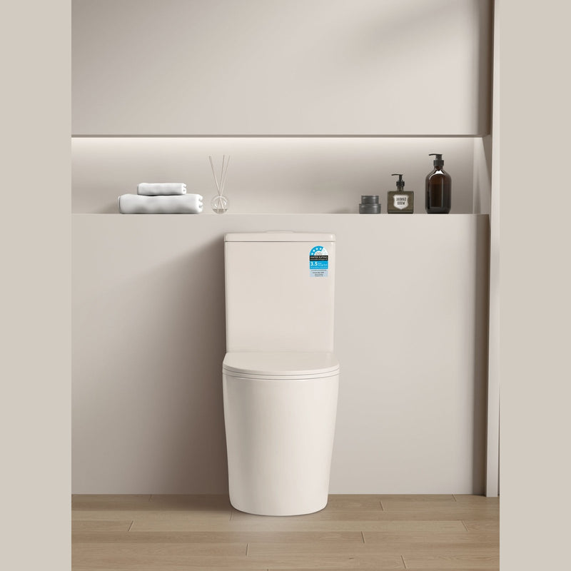 Poseidon Avis Rimless Toilet Suite Matte White - Sydney Home Centre