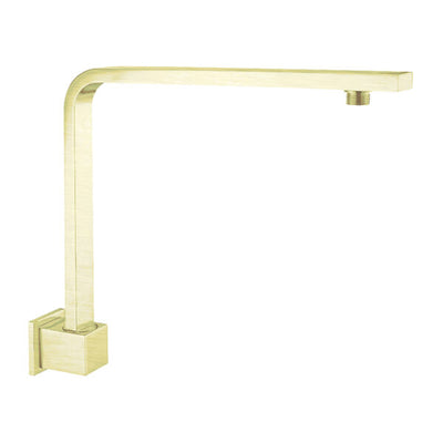 Nero Square Swivel Shower Arm Brushed Gold - Sydney Home Centre