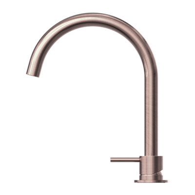 Nero Mecca Hob Basin Mixer Round Spout Brushed Bronze - Sydney Home Centre