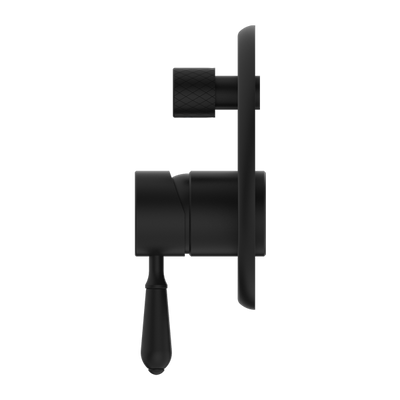 Nero York Shower Mixer With Divertor With Metal Lever Matte Black - Sydney Home Centre