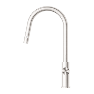 Nero Mecca Pull Out Sink Mixer With Vegie Spray Function Brushed Nickel - Sydney Home Centre