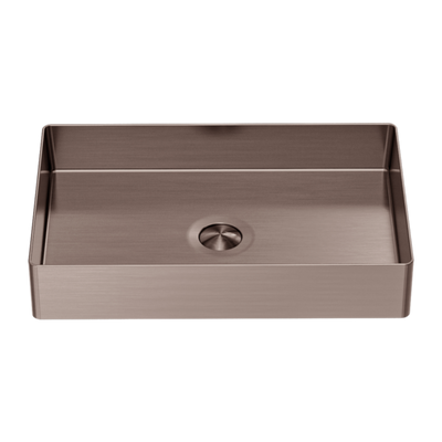 Nero Rectangle Stainless Steel Basin Brushed Bronze - Sydney Home Centre