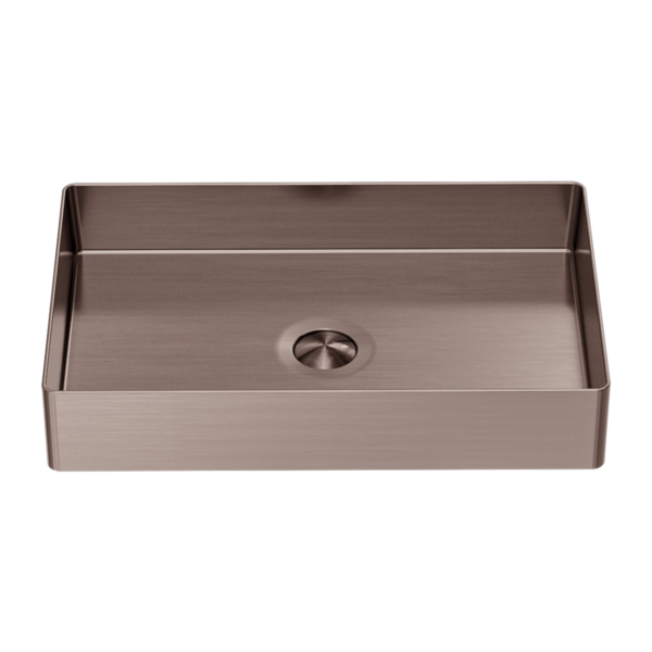 Nero Rectangle Stainless Steel Basin Brushed Bronze - Sydney Home Centre