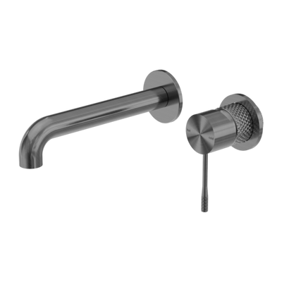 Nero Opal Wall Basin / Bath Mixer With Separate Backing Plate Graphite - Sydney Home Centre