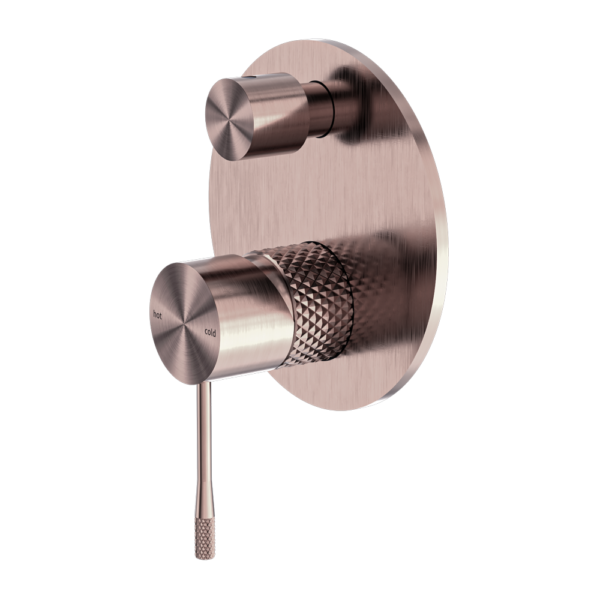 Nero Opal Shower Mixer With Divertor Brushed Bronze - Sydney Home Centre