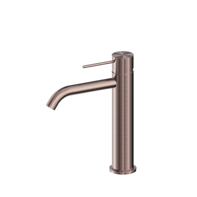 Nero Mecca Middle Tall Basin Mixer Brushed Bronze - Sydney Home Centre