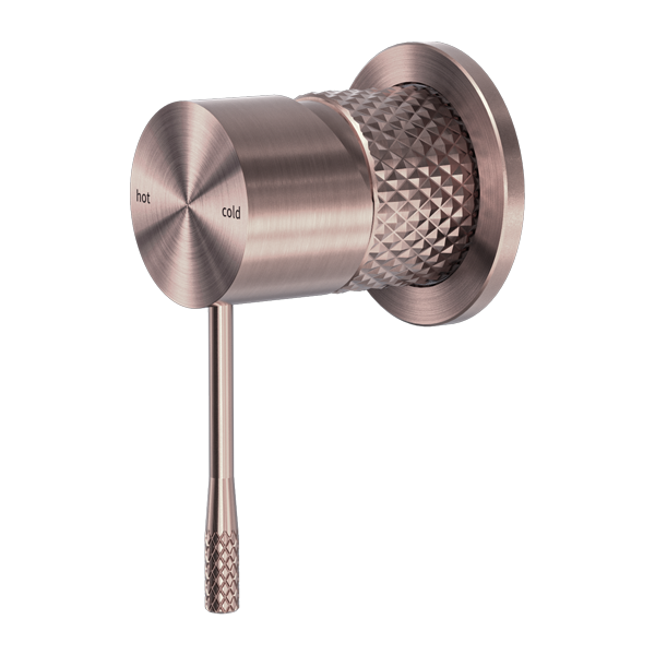 Nero Opal Shower Mixer With 60mm Plate Brushed Bronze - Sydney Home Centre