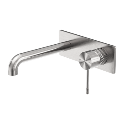 Nero Opal Wall Basin / Bath Mixer Brushed Nickel - Sydney Home Centre