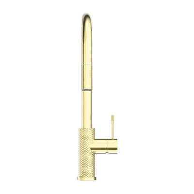 Nero Opal Pull Out Sink Mixer With Vegie Spray Function Brushed Gold - Sydney Home Centre