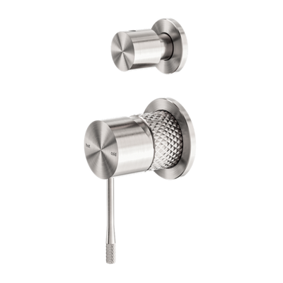 Nero Opal Shower Mixer With Divertor Separate Plate Brushed Nickel - Sydney Home Centre