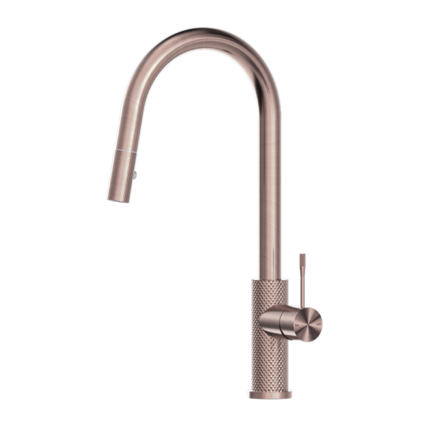 Nero Opal Pull Out Sink Mixer With Vegie Spray Function Brushed Bronze - Sydney Home Centre