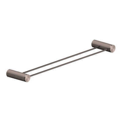 Nero Opal Double Towel Rail 600mm Brushed Bronze - Sydney Home Centre