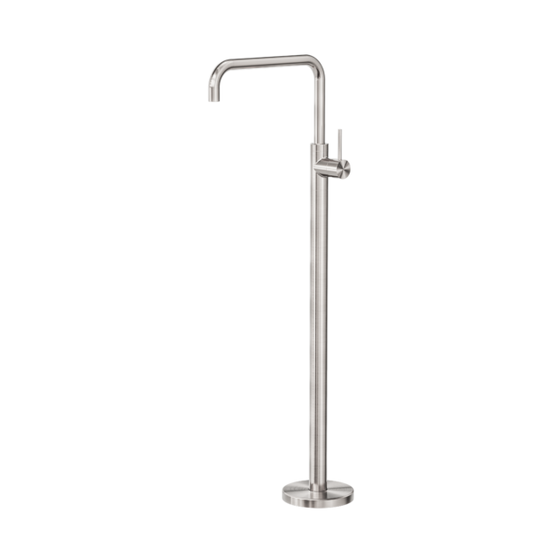 Nero Mecca Free Standing Bath Mixer Square Shape Brushed Nickel - Sydney Home Centre