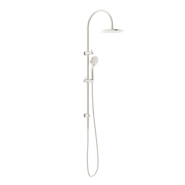 Nero Mecca Twin Shower With Air Shower Brushed Nickel - Sydney Home Centre