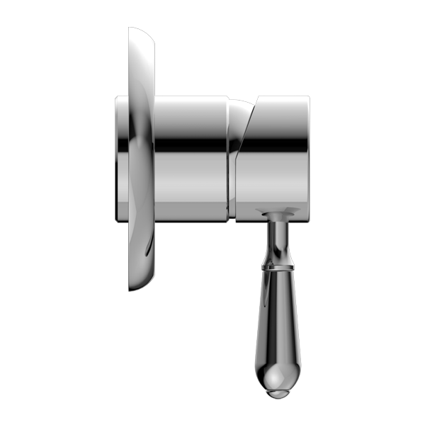 Nero York Shower Mixer With Metal Lever Chrome