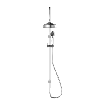 Nero York Twin Shower With White Porcelain Hand Shower Chrome - Sydney Home Centre